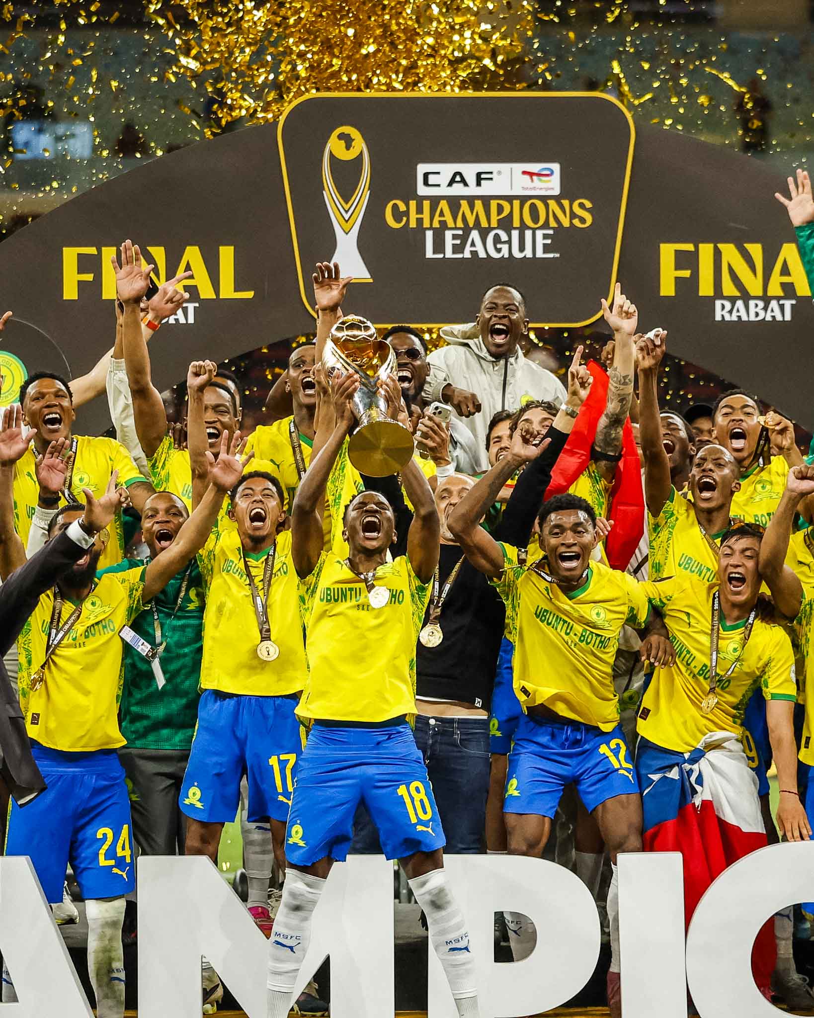 Mamelodi Sundowns KINGS OF AFRICAN FOOTBALL as Coach Cardoso makes it 3rd time LUCKY
